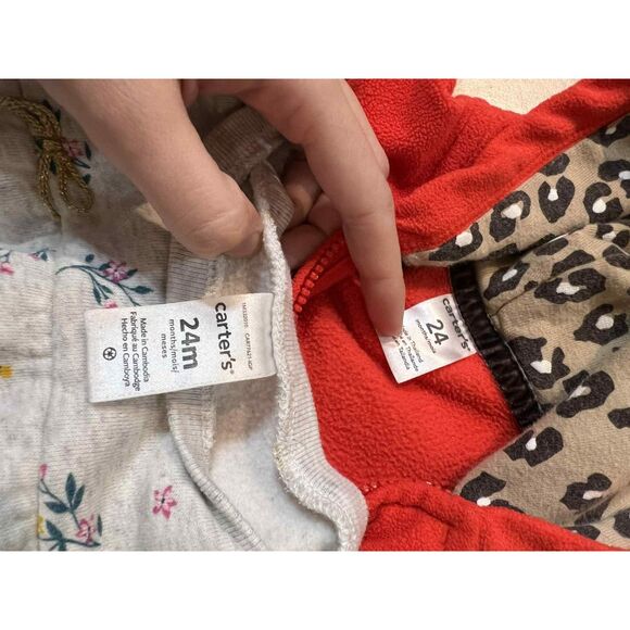 Toddler Girls 2T 24 Months lot bundle of 6 Sweater Hoodie Pants Fall Winter - Picture 2 of 7